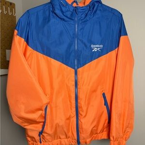 Reebok Bold Orange and Blue Jacket